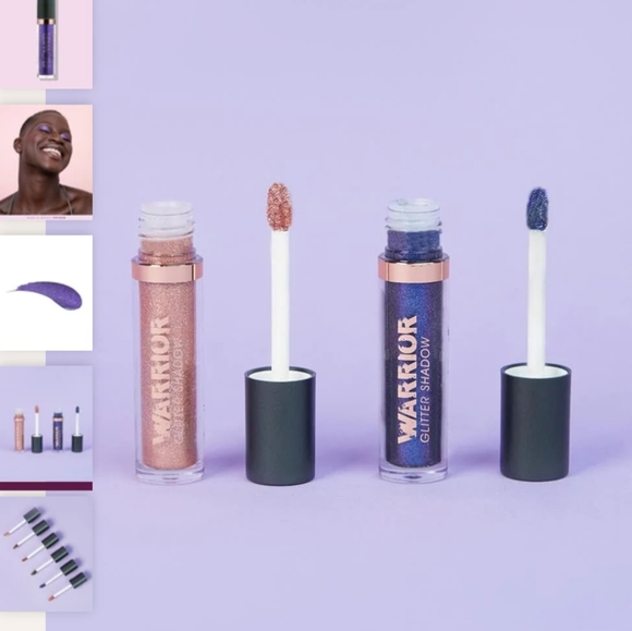 Flower Power Warrior Glitter Eyeshadow Green Camo NWT - Picture 3 of 4